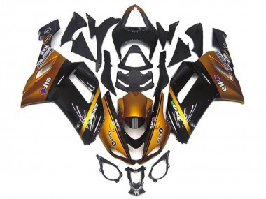 Carenados Moto Kawasaki ZX6R 2007-2008 - Oro Negro Elf