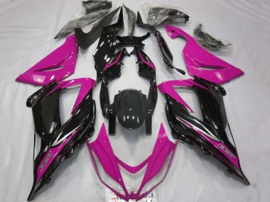 Carenados Moto Kawasaki ZX6R 2013-2018 - Rosa Negro Brillante
