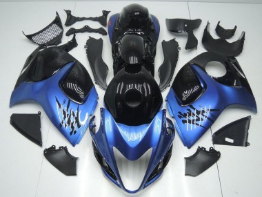 Carenados Moto Suzuki GSXR 1300 Hayabusa 2008-2020 - Negro Brillante Azul Claro