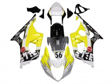 Carenados Moto Suzuki GSXR 1000 2003-2004 - Amarillo Blanco Negro