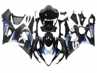 Carenados Moto Suzuki GSXR 1000 2005-2006 - Negro Mate Azul Blanco