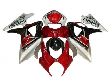 Carenados Moto Suzuki GSXR 1000 2005-2006 - Plata Rojo Negro