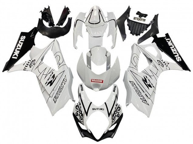 Carenados Moto Suzuki GSXR 1000 2005-2006 - Blanco Negro Corona Motul