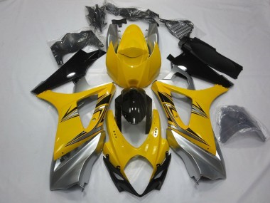 Carenados Moto Suzuki GSXR 1000 2007-2008 - Amarillo Plata Negro