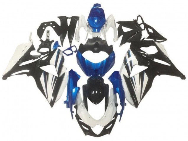 Carenado Moto Suzuki GSXR 1000 2009-2016 - Blanco Azul Negro Brillante