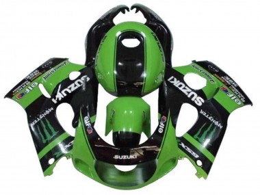 Carenados Moto Suzuki GSXR 600 / GSXR 750 1996-2000 - Verde Negro Monstruo