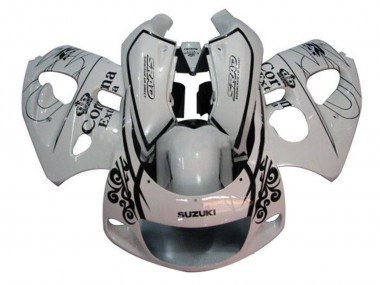 Carenados Moto Suzuki GSXR 600 / GSXR 750 1996-2000 - Blanco Negro Corona Extra