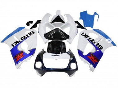 Carenados Moto Suzuki GSXR 600 / GSXR 750 1996-2000 - Blanco Triple Azul Negro Rojo