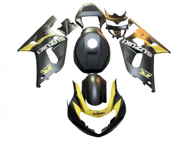 Carenados Moto Suzuki GSXR 600 / GSXR 750 2001-2003 - Negro Mate Amarillo
