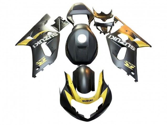Carenados Moto Suzuki GSXR 600 / GSXR 750 2001-2003 - Negro Mate Amarillo