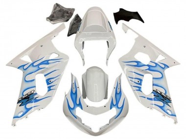 Carenados Moto Suzuki GSXR 600 / GSXR 750 2001-2003 - Blanco Azul Llama
