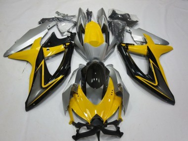 Carenados Moto Suzuki GSXR 600 / GSXR 750 2008-2010 - Amarillo Plata Gris Negro