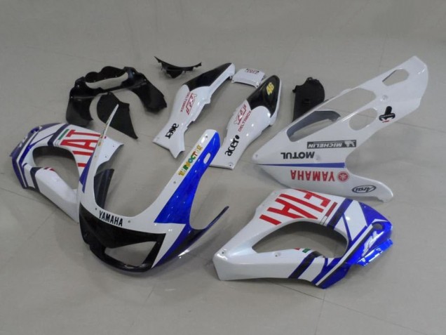 Carenados Moto Yamaha YZF 1000R Thunderace 1997-2007 - Blanco Azul Rojo Fiat
