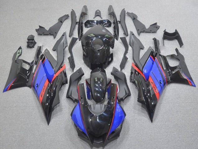 Carenados Moto Yamaha YZF R3/R25 2019-2021 - Azul Rojo Negro Brillante