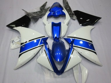 Carenados Moto Yamaha YZF 1000 R1 2012-2014 - Blanco Azul Negro