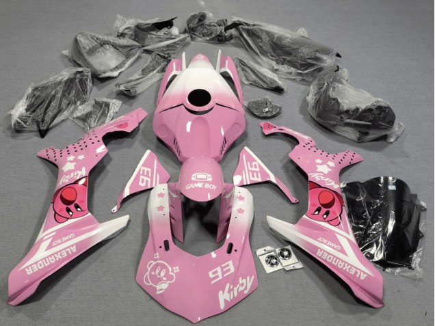 Carenados Moto Yamaha YZF 1000 R1 2020-2025 - Rosa Blanco Kirby