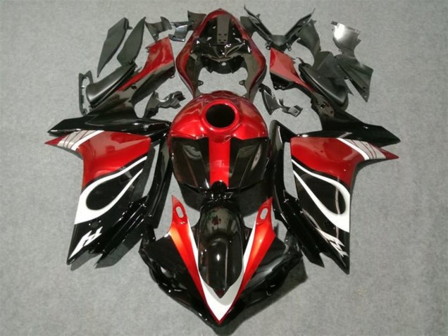 Carenados Moto Yamaha YZF 1000 R1 2007-2008 - Rojo Blanco Negro