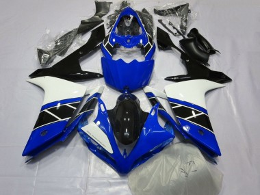 Carenado Moto Yamaha YZF 1000 R1 2007-2008 - Azul Blanco Negro