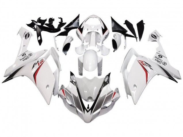 Carenado Moto Yamaha YZF 1000 R1 2007-2008 - Blanco Rojo Negro Raya
