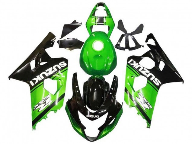 Carenados Moto Suzuki GSXR 600 / GSXR 750 2004-2005 - Verde Negro Blanco