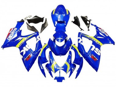 Carenados Moto Suzuki GSXR 600 / GSXR 750 2006-2007 - Azul Blanco Amarillo Rojo Ecstar