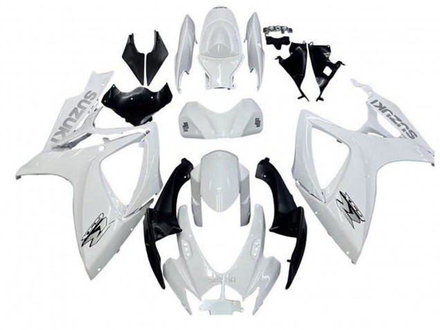Carenados Moto Suzuki GSXR 600 / GSXR 750 2006-2007 - Blanco Negro