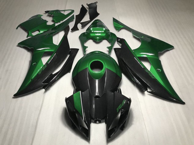 Carenado Moto Yamaha YZF R6 2008-2016 - Verde FibraCarbono Estilo