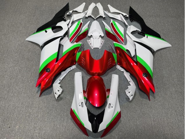 Carenados Moto Yamaha YZF R6 2017-2023 - Blanco Neon Verde Rojo Negro