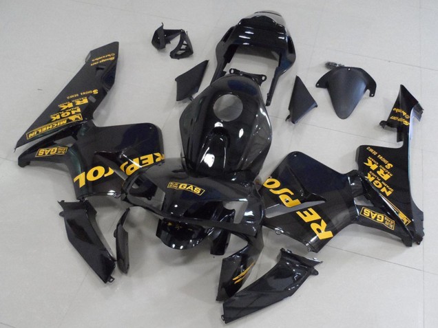 Carenados Moto Honda CBR600RR 2003-2004 - Negro Brillante Oro Repsol