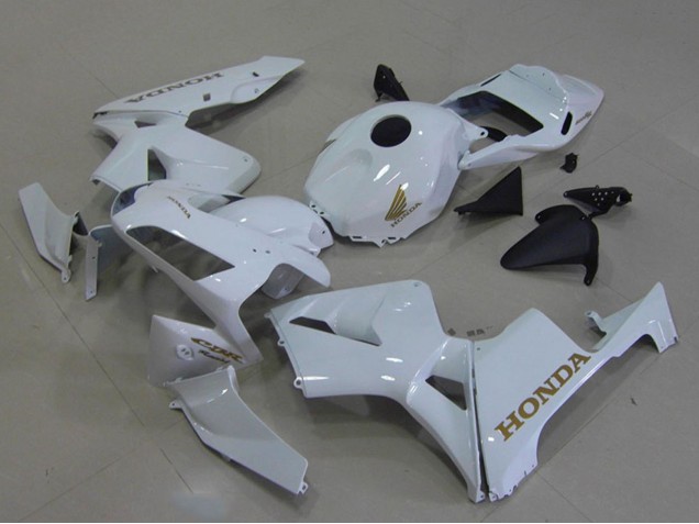 Carenados Moto Honda CBR600RR 2003-2004 - Blanco Oro Calcomanías