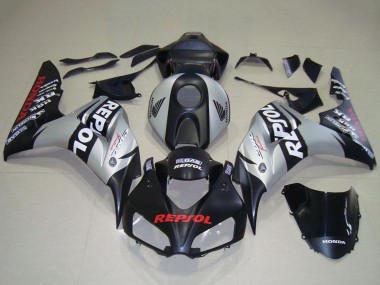 Carenado Moto Honda CBR1000RR 2006-2007 - Plata Negro Mate Repsol