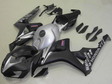 Kits Carenado Moto Honda CBR1000RR 2006-2007 - Plata Negro Mate