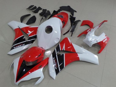 Kits Carenados Moto Honda CBR1000RR 2008-2011 - Blanco Rojo Negro Brillante