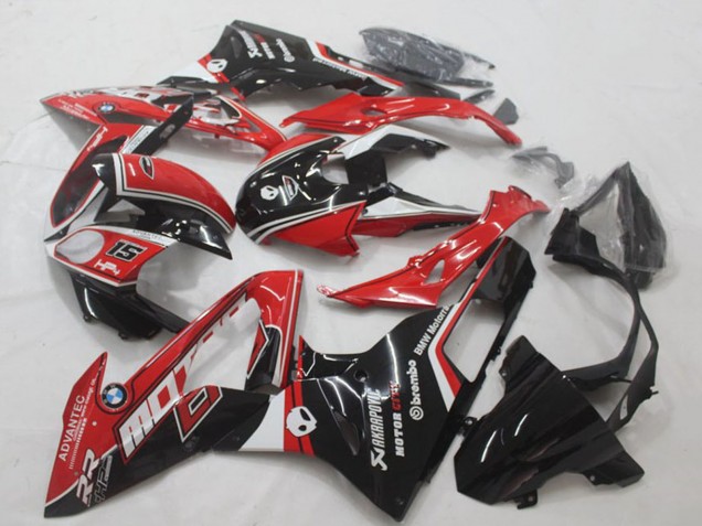 Carenado Moto BMW S1000RR 2015-2016 - Blanco Rojo Negro Brillante