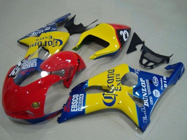 Carenados Moto Suzuki GSXR 1000 2000-2002 - Amarillo Rojo Azul Corona Carrera