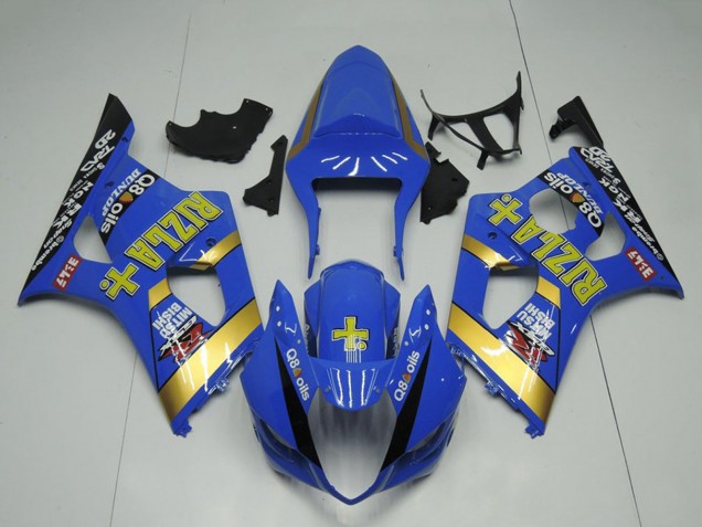 Carenado Moto Suzuki GSXR 1000 2003-2004 - Azul Oro Negro Rizla