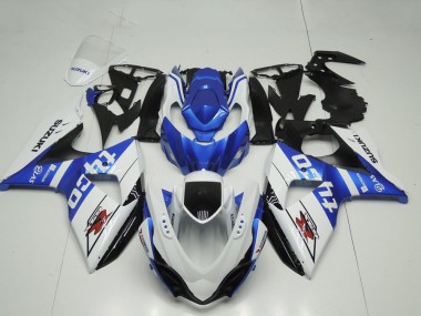 Carenado Moto Suzuki GSXR 1000 2009-2016 - Blanco Azul Negro Tyco