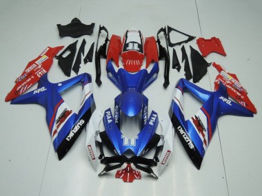 Carenados Moto Suzuki GSXR 1000 2009-2016 - Azul Rojo Blanco Piaa Motul