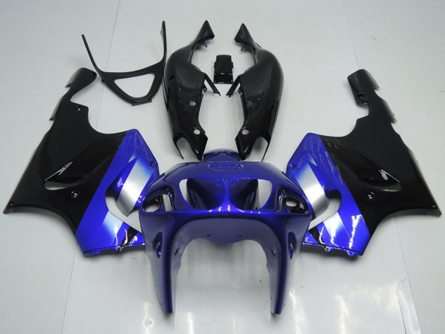 Carenados Moto Kawasaki ZX7R 1996-2003 - Azul Plata Negro Brillante