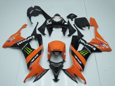 Carenados Moto Kawasaki ZX10R 2008-2010 - Naranja Negro Verde Monstruo