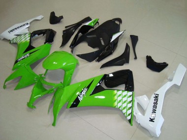 Carenados Moto Kawasaki ZX10R 2008-2010 - Blanco Verde Negro Brillante