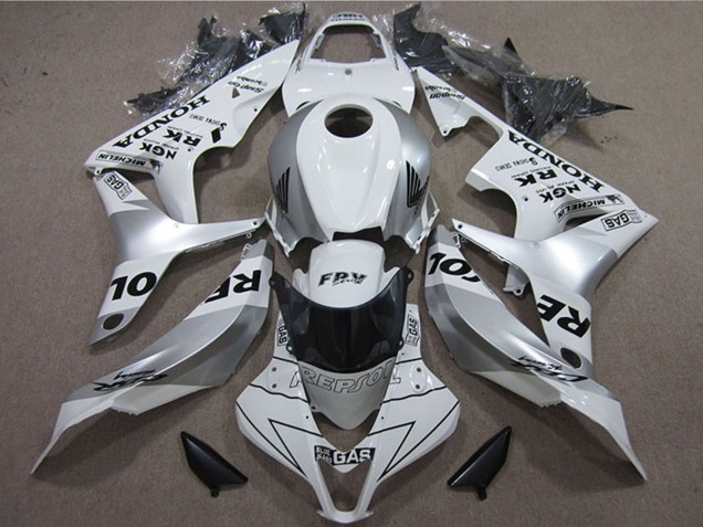 Carenados Moto Honda CBR600RR 2007-2008 - Blanco Plata Negro Repsol