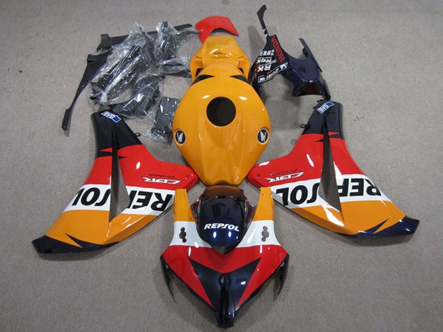 Kits Carenados Moto Honda CBR1000RR 2008-2011 - Naranja Blanco Rojo Negro Brillante Repsol