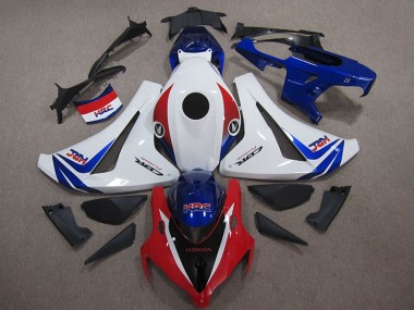 Kits Carenados Moto Honda CBR1000RR 2008-2011 - Blanco Rojo Azul HRC