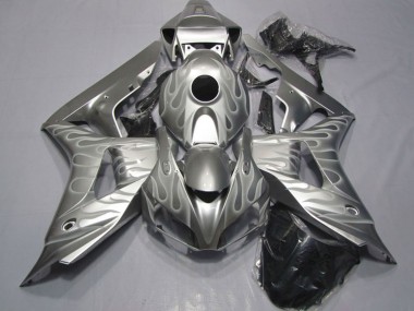 Carenados Moto Honda CBR1000RR 2006-2007 - Plata Blanco Llama