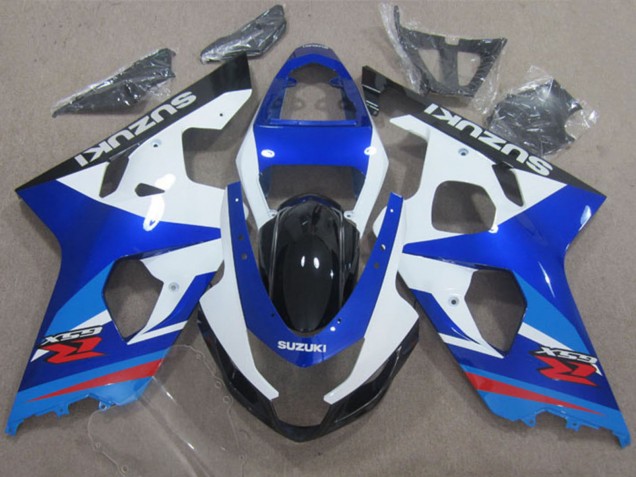 Carenados Moto Suzuki GSXR 600 2004-2005 - Blanco Azul Rojo