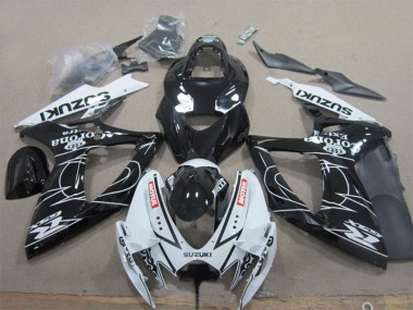 Carenados Moto Suzuki GSXR 600 2006-2007 - Blanco Negro Corona Extra Motul