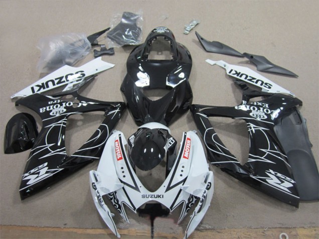 Carenados Moto Suzuki GSXR 600 2006-2007 - Blanco Negro Corona Extra Motul