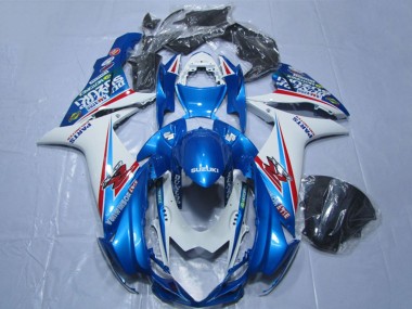 Carenados Moto Suzuki GSXR 600 2011-2024 - Azul Blanco