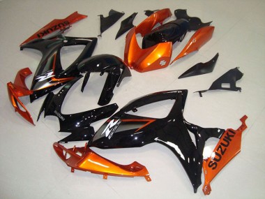 Carenados Moto Suzuki GSXR 750 2006-2007 - Naranja Negro Brillante